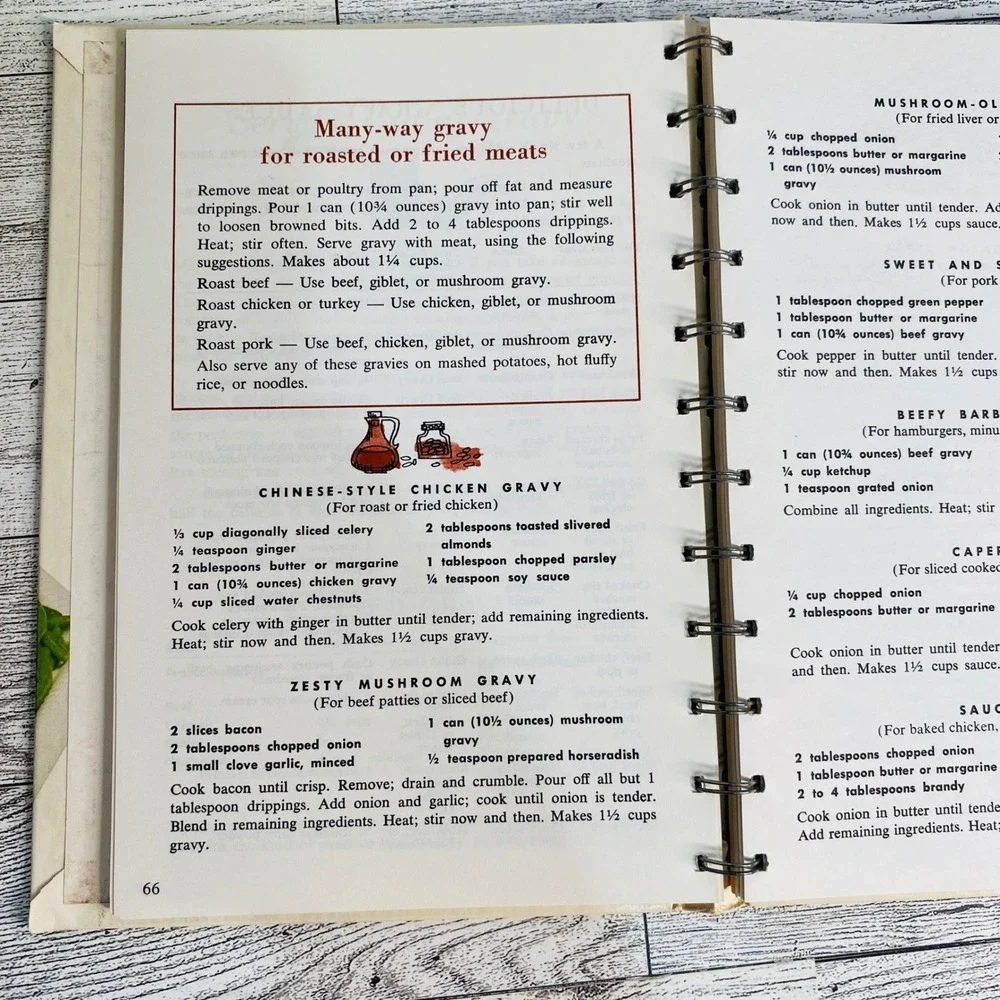Campbell Easy Ways to Delicious Meals Cookbook 1968 Revised Ed Recipes Spiral